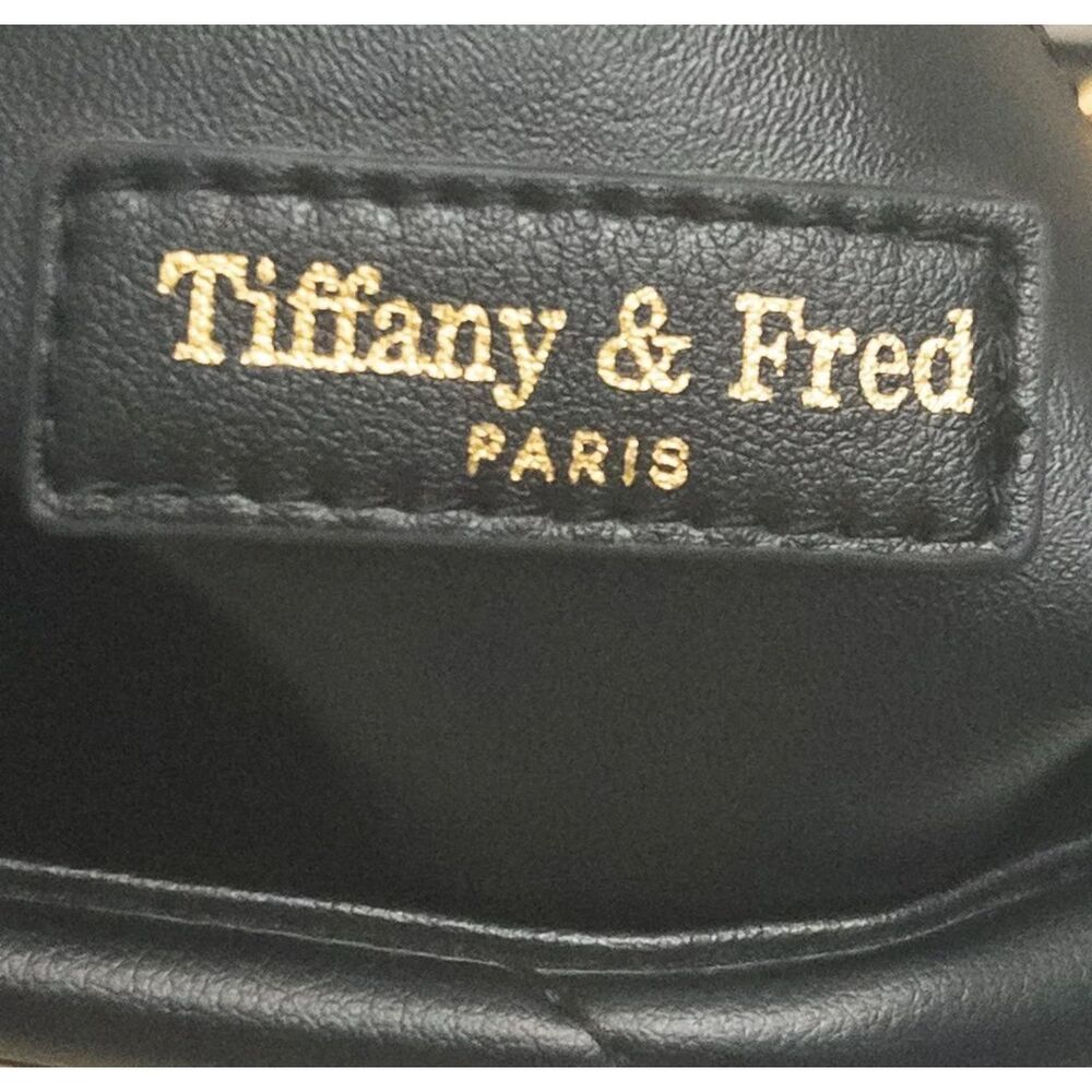 Tiffany & Fred Paris Deep black Leather Bag | 7"x8"x4" - Picture 8 of 9